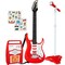 Best Choice Products Kids Electric Musical Guitar Toy Play Set w/ 6 Demo Songs, Whammy Bar, Microphone, Amp, AUX